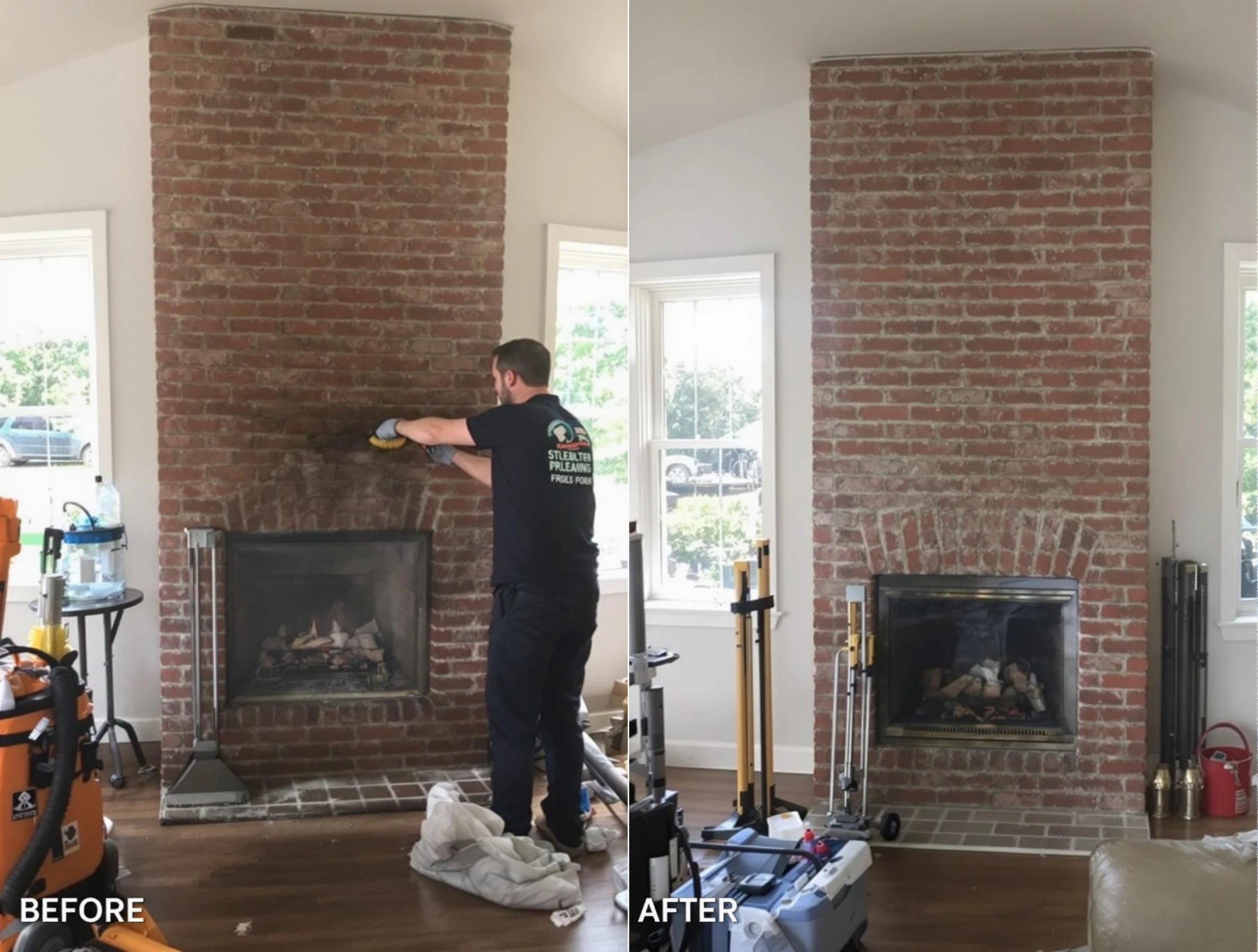 Finished chimney sweeping service by New Brunswick Chimney Sweep in New Brunswick, NJ